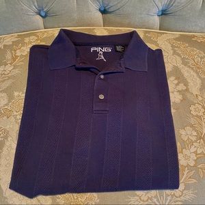 Ping Men’s Navy Short Sleeve Golf Polo Shirt SZ XL